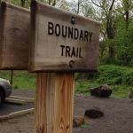 Boundary trail sign